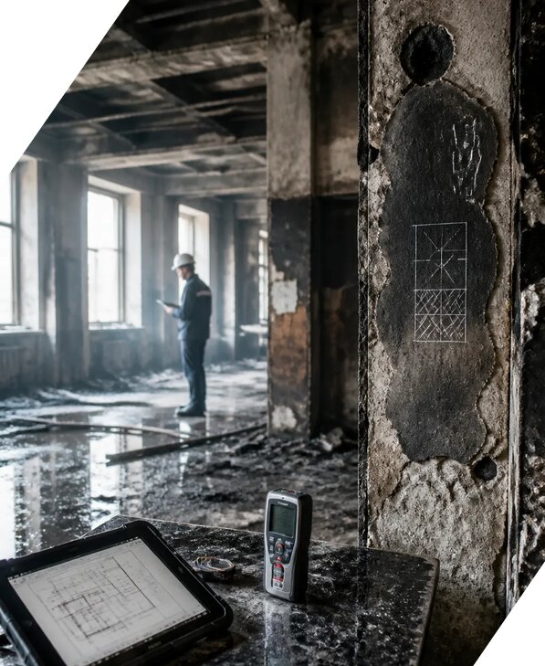 Обследование зданий после пожара в Электростали от 15195 р. | ЭкспертизаРоссия