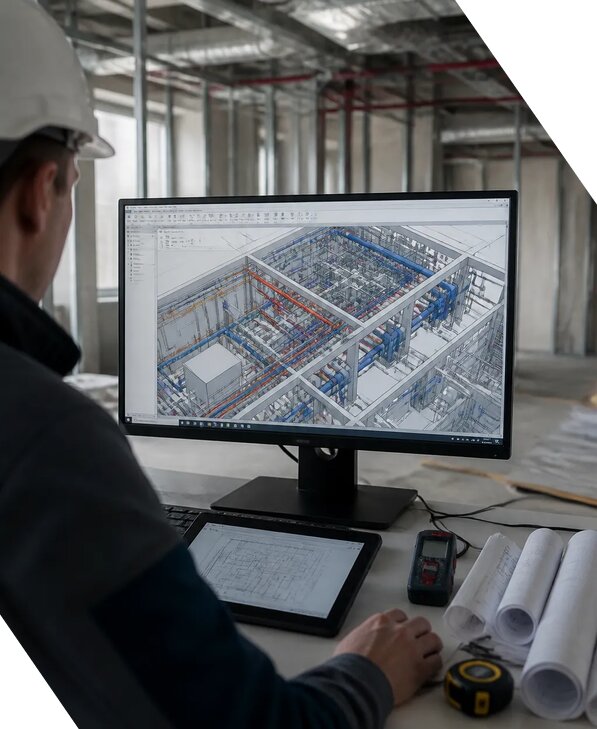 Создание BIM модели инженерных сетей для объектов в Электростали